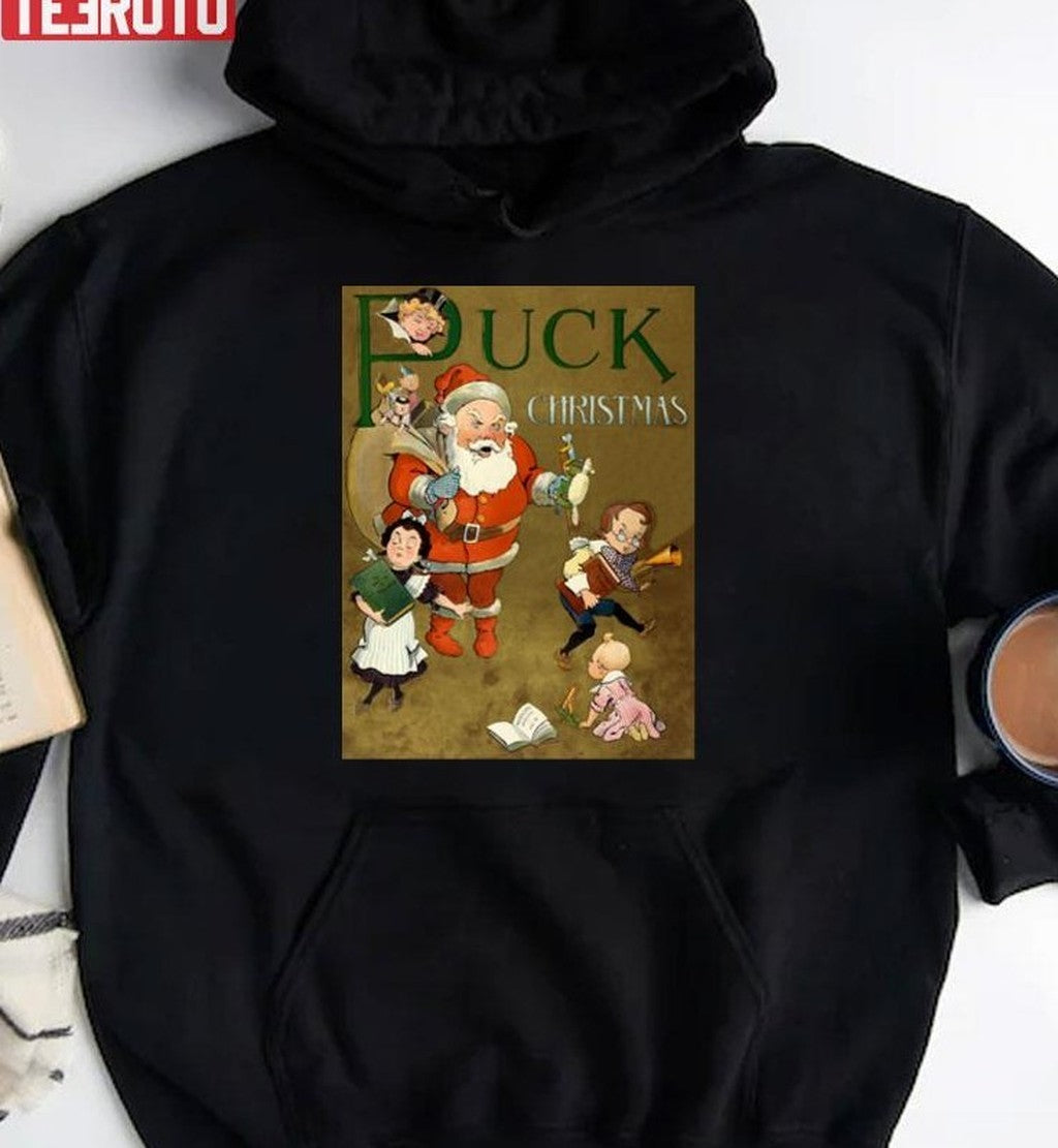 1901 Puck Magazine Christmas Issue Santa Unisex Sweatshirt