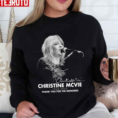 1943-2022 Christine Mcvie Vintage Retro Rock Pop Music Unisex T-Shirt