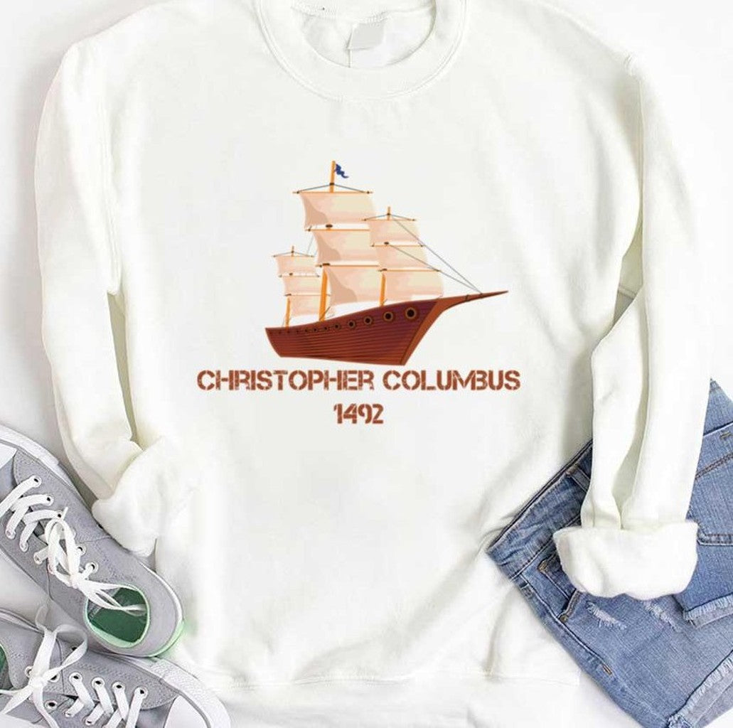 1492 Christopher Columbus Day Happy Columbus Day Design Unisex T-shirt