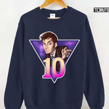 10th Doctor Doctor Who Aesthetic Unisex T-shirt