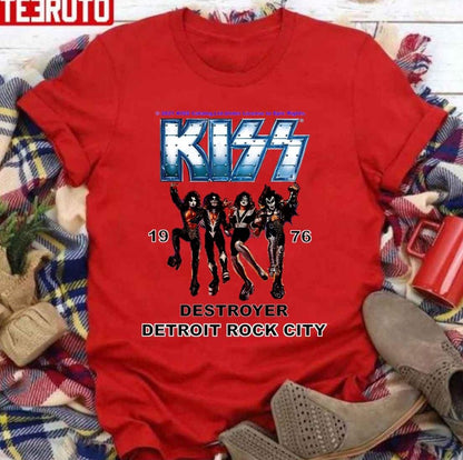 1976 Detroit Rock City Kiss Band Destroyer Rock Music Art Unisex Sweatshirt