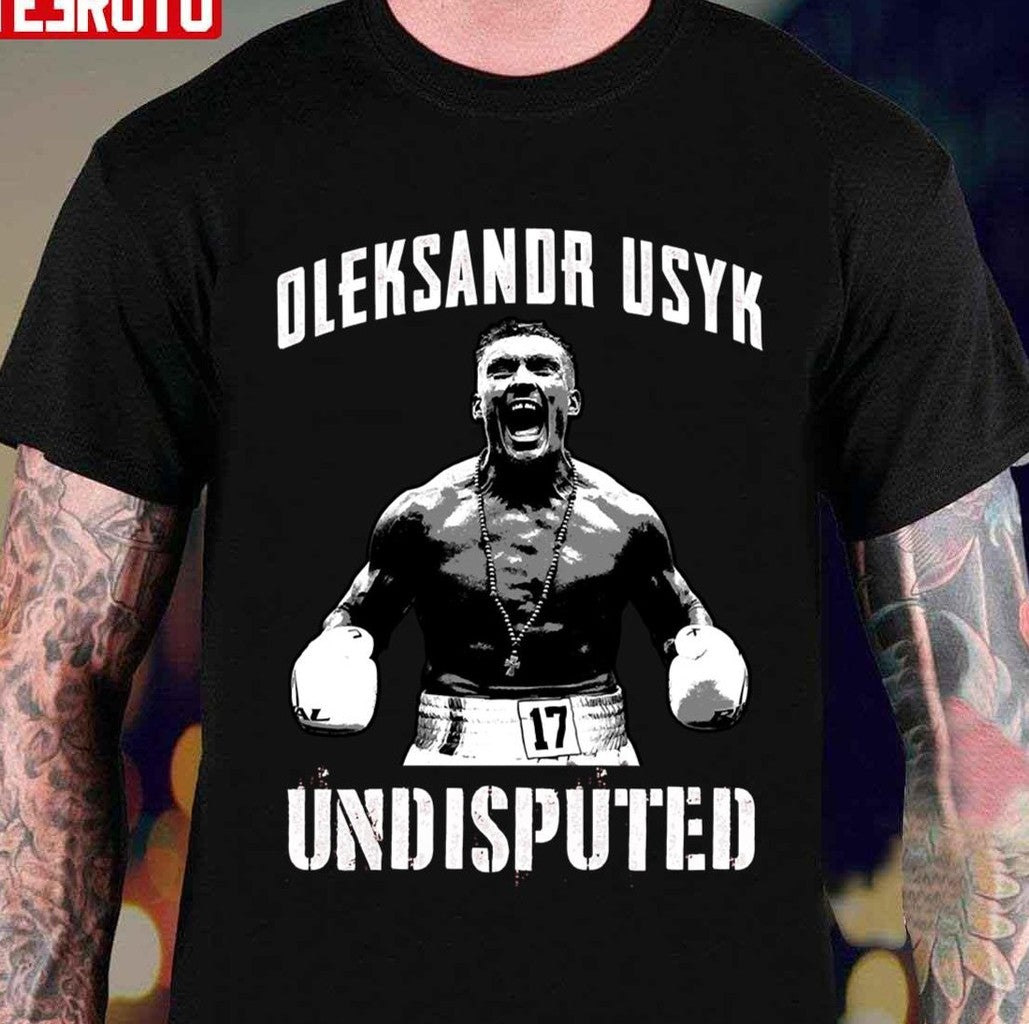 17 Oleksandr Usyk Undisputed Black And White Unisex T-shirt