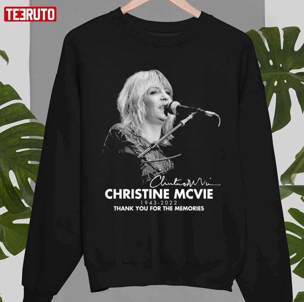 1943-2022 Christine Mcvie Vintage Retro Rock Pop Music Unisex T-Shirt