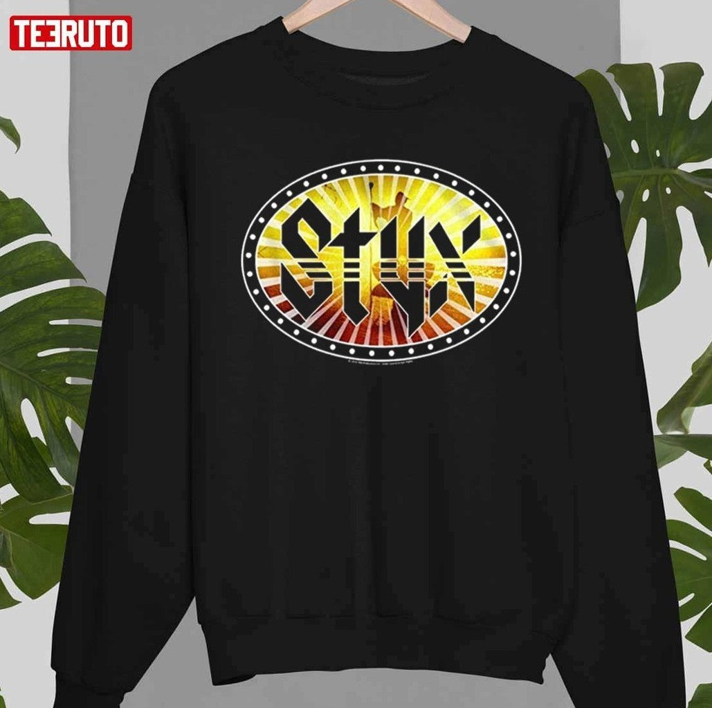 1972 Rock Band STYX Wooden Nickel On Stage Bright Lights Unisex T-Shirt