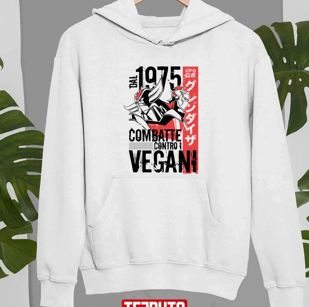046b Goldrake Dal 1975 Combatte Contro Vegani Unisex Sweatshirt