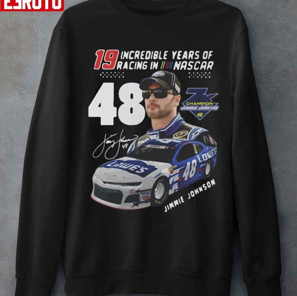 19 Incredible Years Of Racing In Nascar Jimmie Johnson Unisex T-shirt