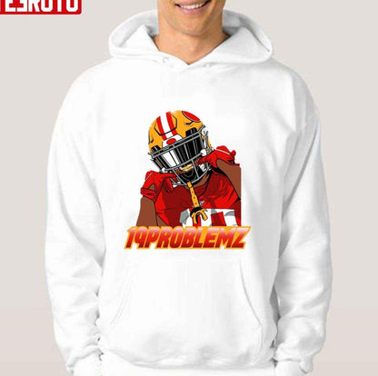 19 Problemz Deebo Samuel Colorful Fanmade American Football Unisex Hoodie