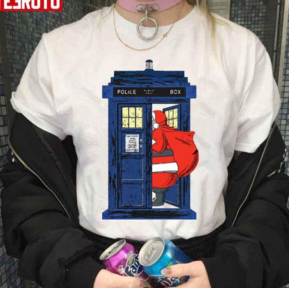 1822 Nicholas Visit The Blue Police Box 1 Christmas Sweatshirt