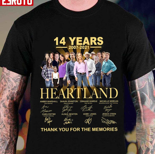 14 Years 2007-2021 Heartland Design Unisex T-shirt