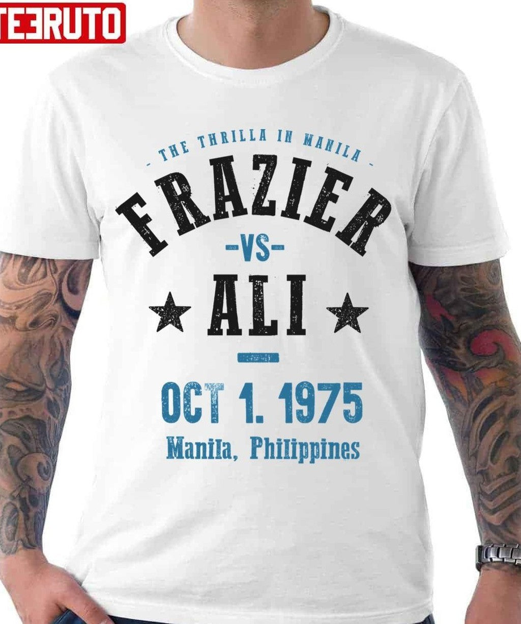 1975 Philippines Ali Vs Frazier The Thrilla In Manila Unisex Hoodie