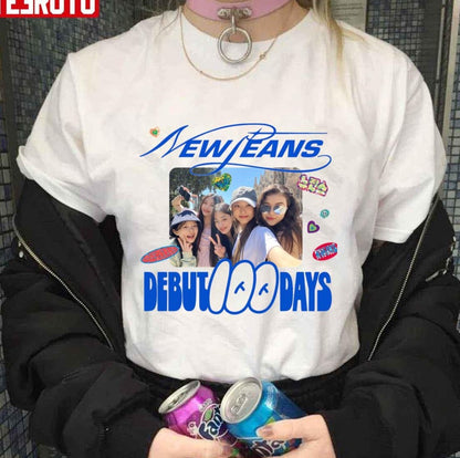 100 Days Debut Newjeans Kpop Unisex T-Shirt