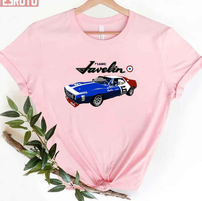 1971 Amc Javelin Trans Am Race Car Premium Unisex T-Shirt