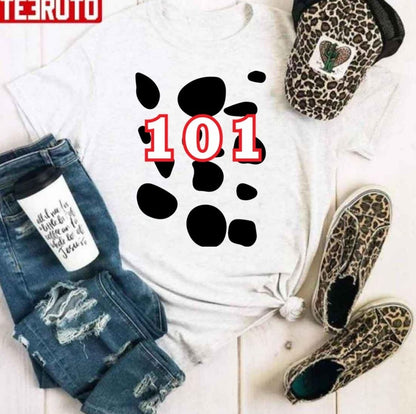 101 Dalmatians Black Dót Pattern Unisex Hoodie