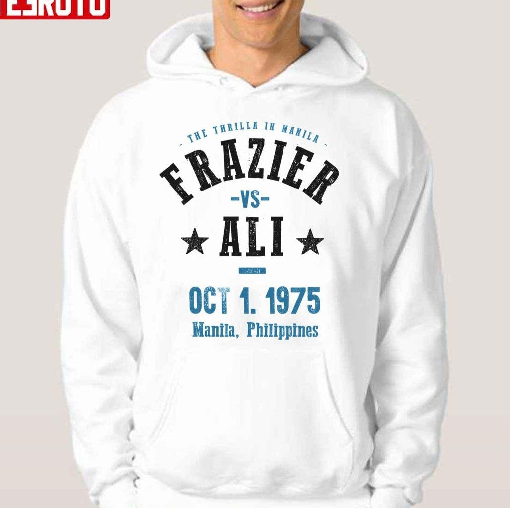 1975 Philippines Ali Vs Frazier The Thrilla In Manila Unisex Hoodie