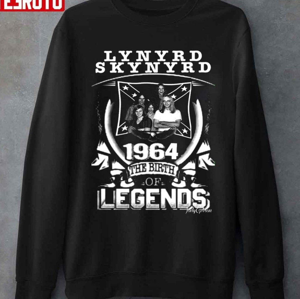 1964 The Birth Legend Lynyrd Skynyrd Vintage Unisex T-Shirt