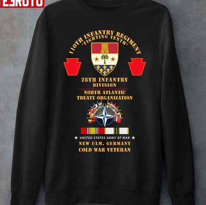110th Infantry Regiment - 28th Inf Div Nato - New Ulm Germany Unisex T-Shirt