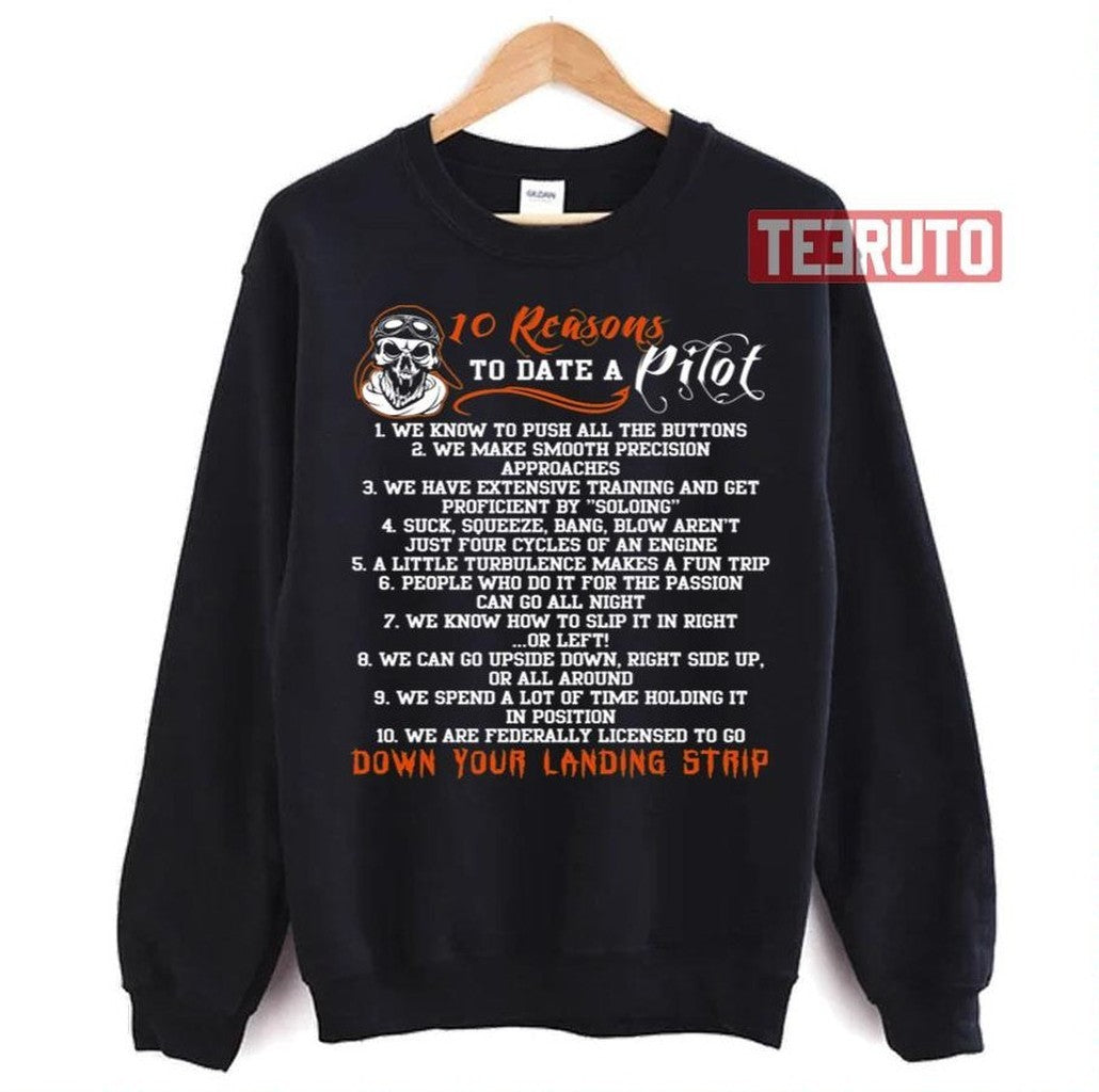 10 Reasons Pilot Landing Unisex T-Shirt