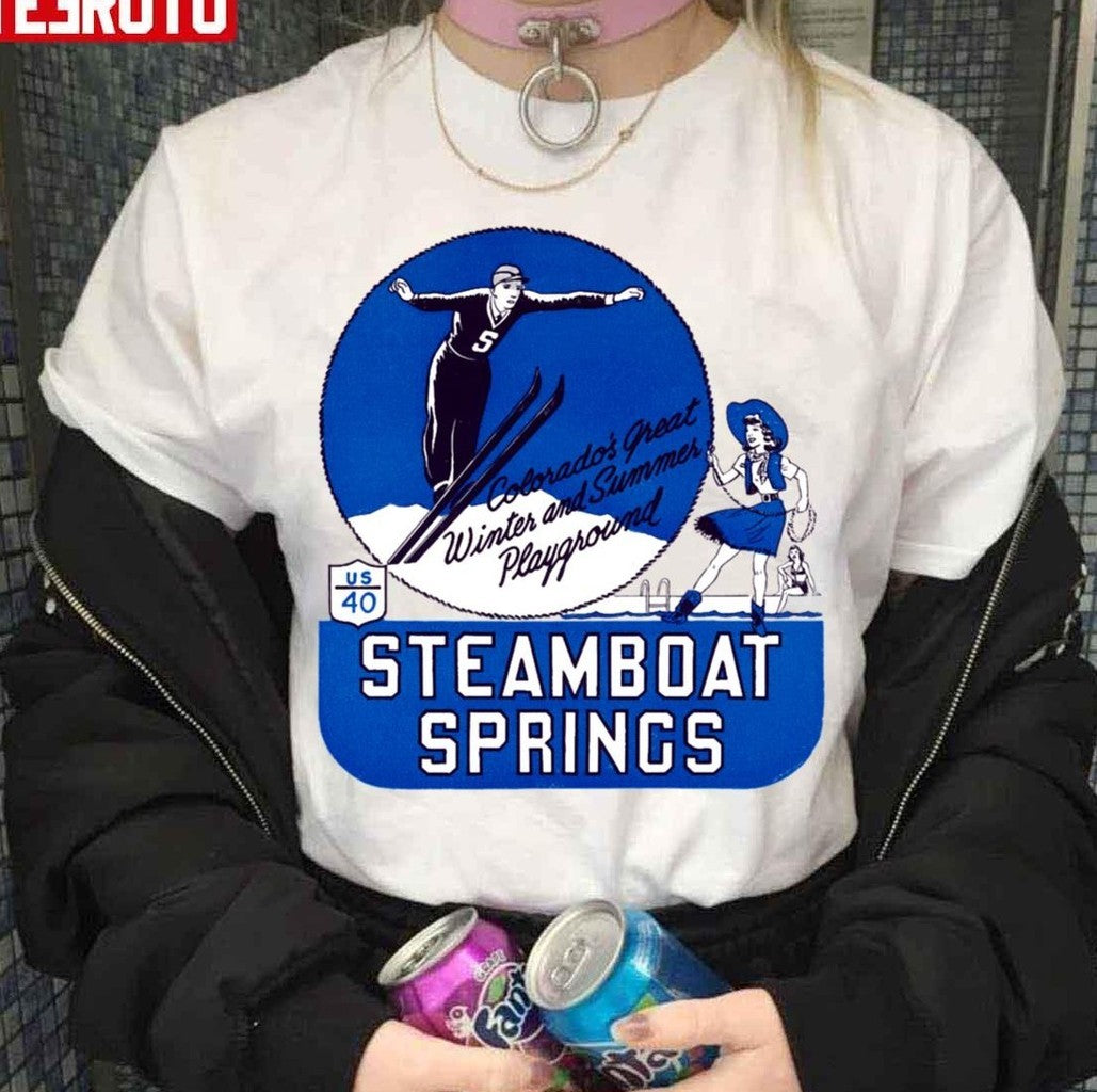 1940s Steamboat Springs Colorado Unisex Sweatshirt