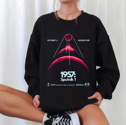 1957 Sputnik 2001 A Space Odyssey Unisex Sweatshirt