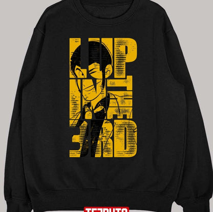 066 Lupin Font Yellow Design Lupin Cartoon Unisex T-Shirt