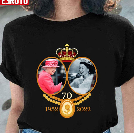 1952 2022 Queens Platinum Jubilee 70 Years Unisex T-Shirt