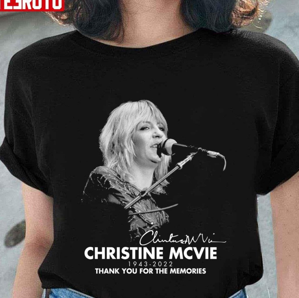 1943-2022 Christine Mcvie Vintage Retro Rock Pop Music Unisex T-Shirt