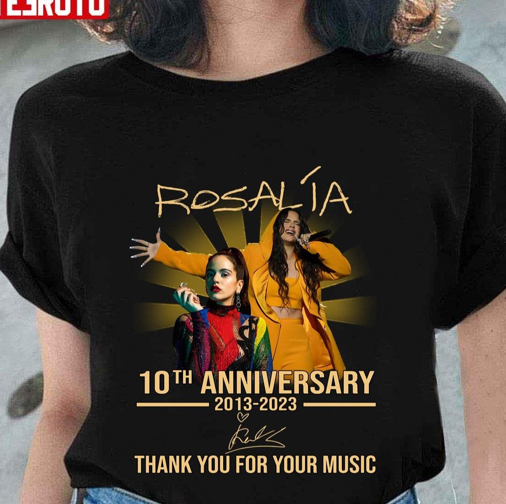 10th Anniversary 2013 2023 Thank You Rosalía For Memories Signature Unisex Sweatshirt