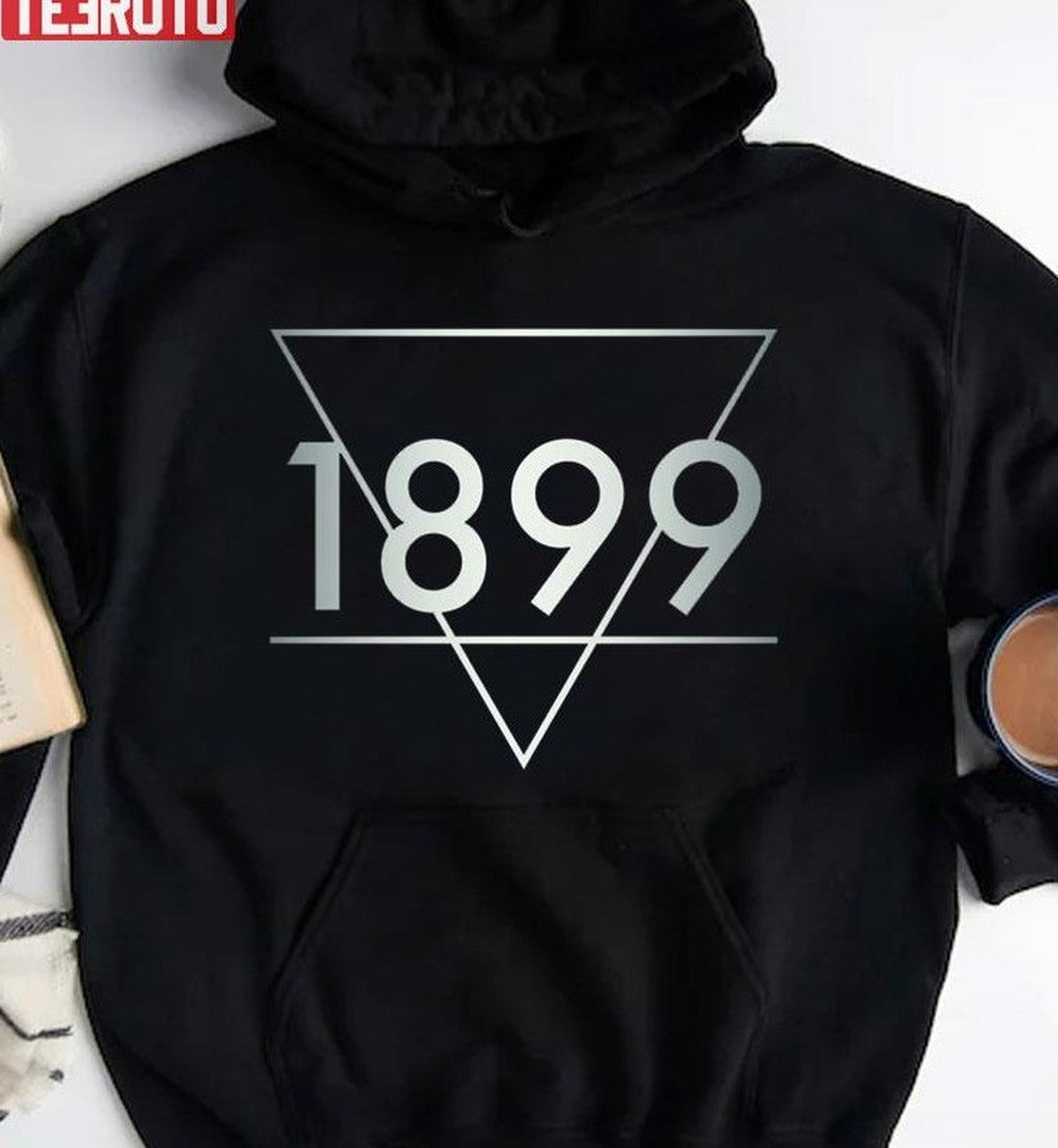 1899 Logo Geometric Design Pyramids Unisex Hoodie