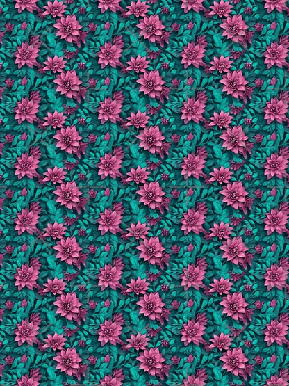 3D effect flower pattern