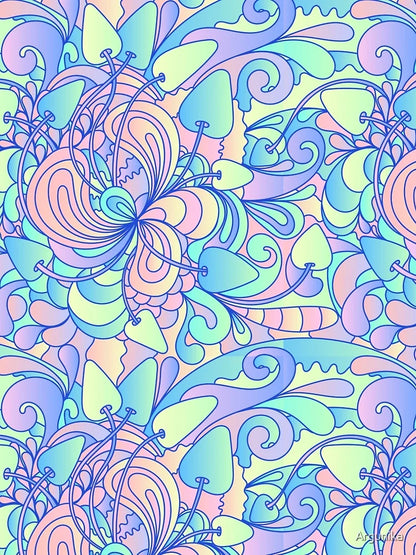 Abstract hallucinogen mushrooms