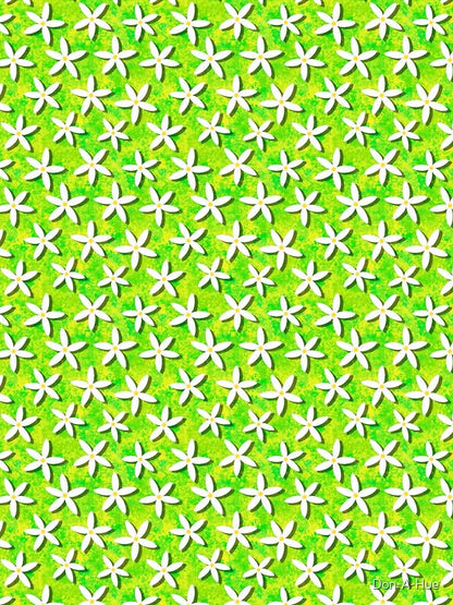 Lemon Flowers - Green and Yellow