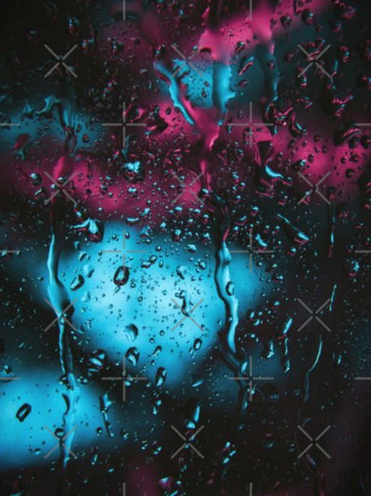 3D Colorful Water Raining