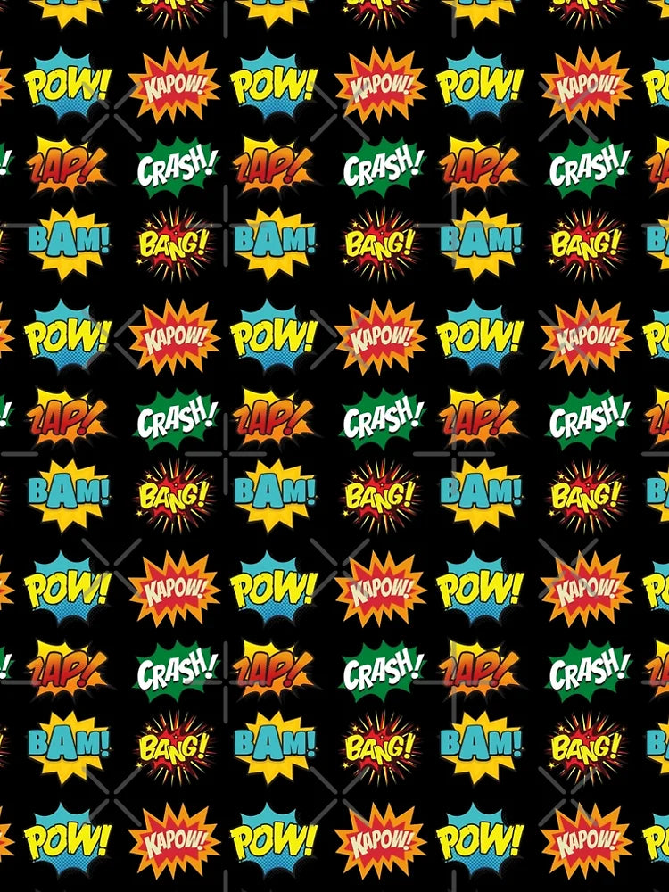Fight Scene Noises Sounds Comic Books Onomatopoeia