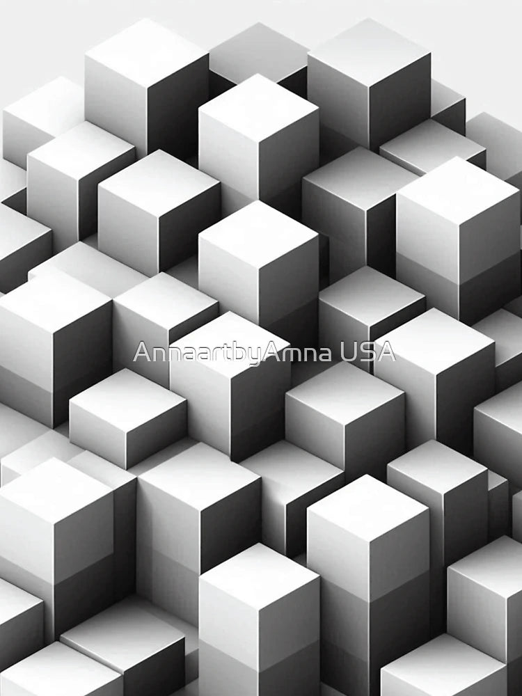 3D Cube Pattern | Geometric Illusion Design