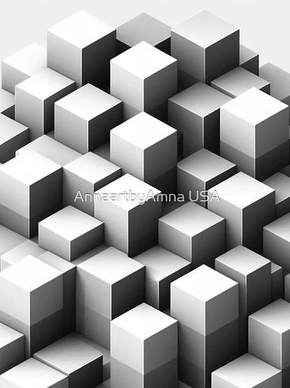 3D Cube Pattern | Geometric Illusion Design