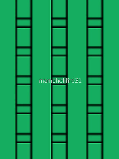 3D Green Geometric Abstract Pattern