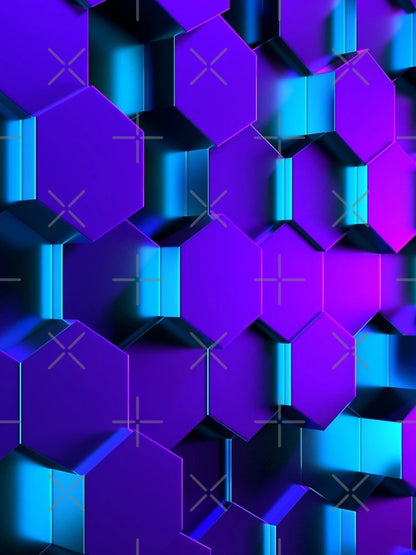3D Hexagonal Geometric Design