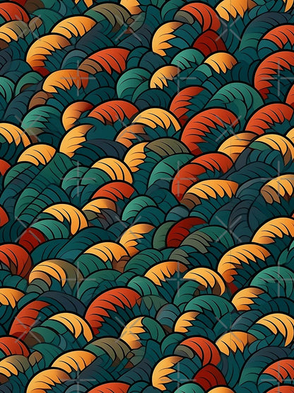 3D Optical Illusion, Hidden Image, Hidden 3D Picture, Seamless Pattern 3D