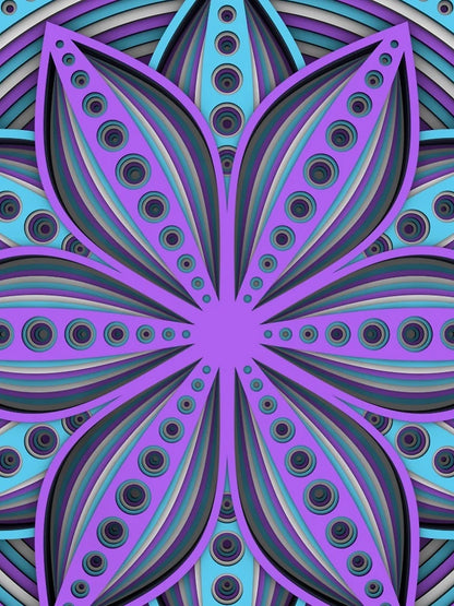 3D Flower Mandala