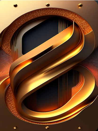 Gold Logo 3D Art