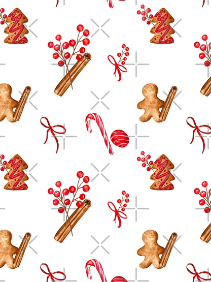 Gingerbread and Candycanes! Christmas pattern