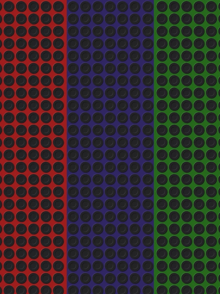 3d Circle Pattern on Spartan Crimson, Deep Koamaru, Green