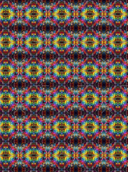 A.I. Fractal Butterfly Tile 0359 FunFractals ChromaDepth 3D