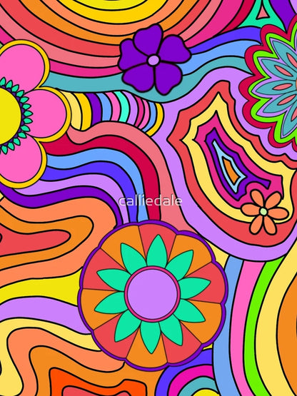 groovy flower power