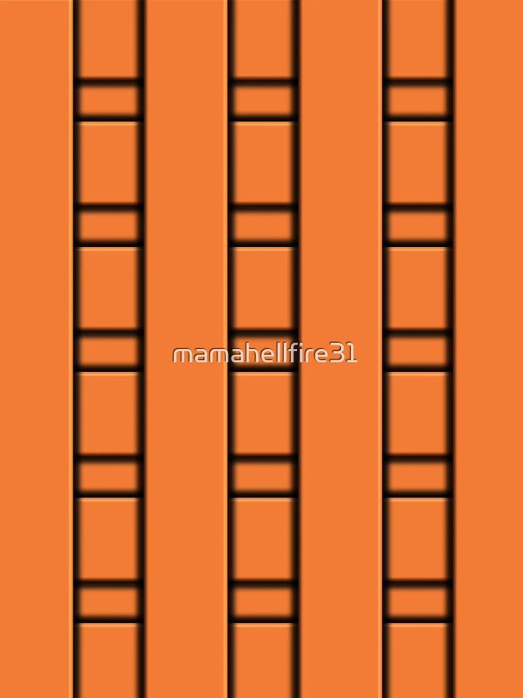 3D Orange Geometric Abstract Pattern