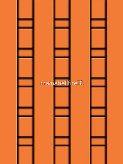 3D Orange Geometric Abstract Pattern