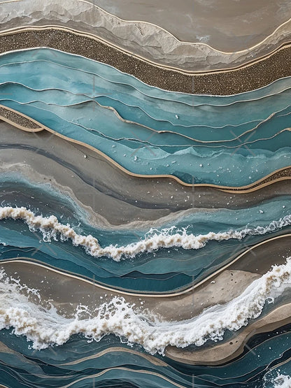 3D Coastline Waves