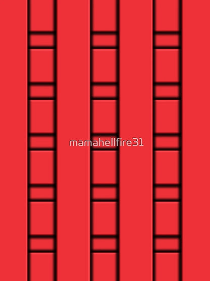 3D Red Geometric Abstract Pattern