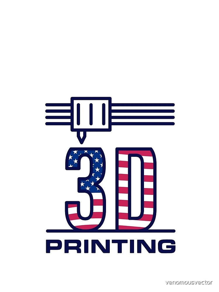 3D Printing USA Flag - I Love America and 3D Printer! Creative Patriotic Design