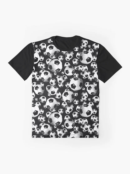 3D look soccer balls pattern